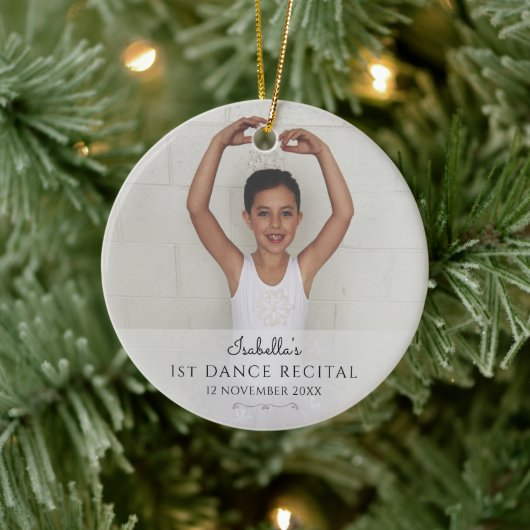 Eerste balletuitvoering foto keramisch ornament (Boom)