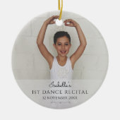 Eerste balletuitvoering foto keramisch ornament (Voorkant)