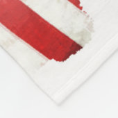 Eerste basisrun - Baseball Player en USA Flag Fleece Deken (Hoek)