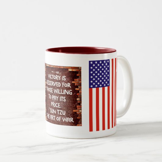 Eerste bataljon - 75e Ranger Regiment - Overwinnen Tweekleurige Koffiemok (Voorkant rechts)