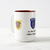 Eerste bataljon (Abn) 509e Mok infanterie (Voorkant links)