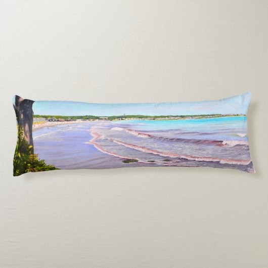 Eerste Beach Easton's Beach Newport RI Body Kussen (Achterkant)