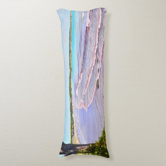 Eerste Beach Easton's Beach Newport RI Body Kussen (Voorkant Verticaal)