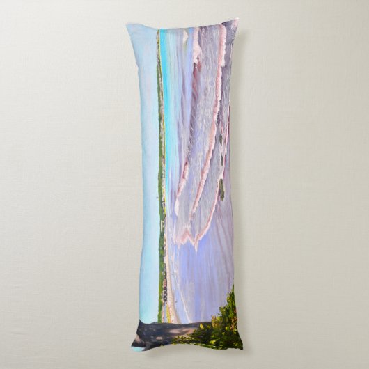 Eerste Beach Easton's Beach Newport RI Body Kussen (Achterkant (Verticaal))