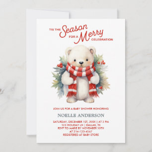 Eerste Beer Baby shower uitnodiging