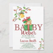 Eerste Beer Baby shower uitnodiging (Voorkant)