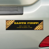 EERSTE BEGIN! We zullen de andere planeten later o Bumpersticker (Op auto)