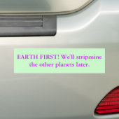 EERSTE BEGIN! We zullen de andere planeten strippe Bumpersticker (Op auto)