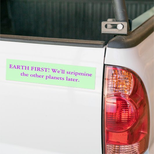 EERSTE BEGIN! We zullen de andere planeten strippe Bumpersticker (Op Truck)