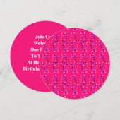 Eerste bekendmaking van de verjaardag kaart (Voorkant / Achterkant)