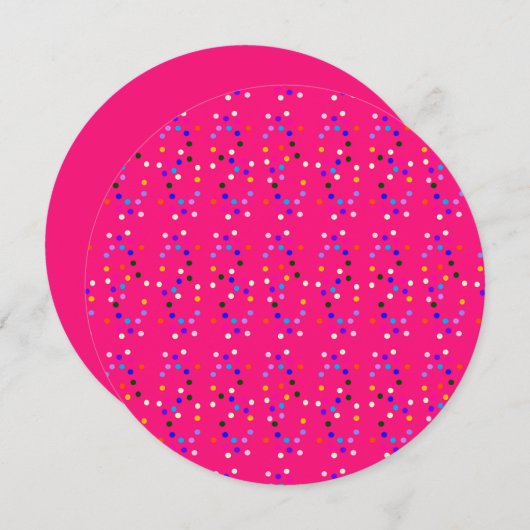 Eerste bekendmaking van de verjaardag kaart (Voorkant / Achterkant)