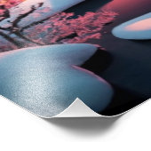 Eerste beklimming onder winterse luchten foto afdruk (Hoek)