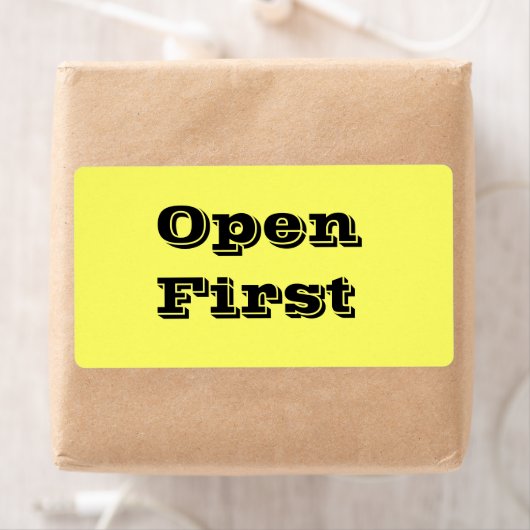 Eerste bewegende labels openen in geel (Insitu)