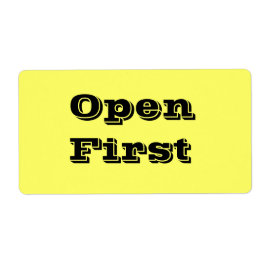 Eerste bewegende labels openen in geel