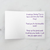 Eerste bezoek van de tewaterstaat Tooth Fairy Crow Kaart (Binnen)