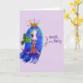 Eerste bezoek van de tewaterstaat Tooth Fairy Crow Kaart (Gele Bloem)