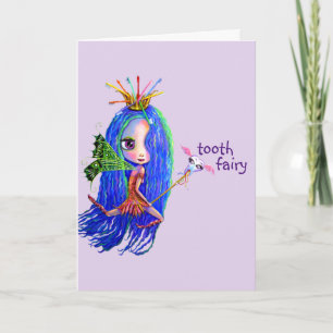 Eerste bezoek van de tewaterstaat Tooth Fairy Crow Kaart