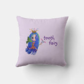 Eerste bezoek van de Tooth Fairy Cute Big Eye Doll Kussen (Achterkant)