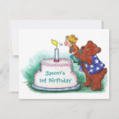 EERSTE BIEDDAGINA VAN DE PARTIJ INVITATIE BEER KAART (Voorkant)