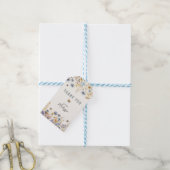 Eerste Bij-dag - Bloemige 1e verjaardag Cadeaulabel (Met Touw)