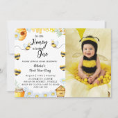 Eerste Bij-dag Ons Kleine Honing is EEN Bij Foto Kaart (Voorkant)