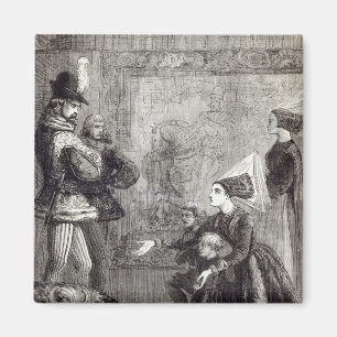 Eerste bijeenkomst van Edward IV en Lady Elizabeth Magneet