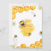 Eerste bijendag bijenhoningbijen 1e verjaardag kaart (Achterkant)