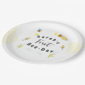 Eerste bijendag Honingbij verjaardag Papieren Bordje (Gekanteld)