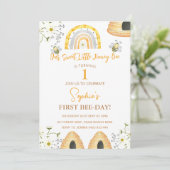 Eerste bijendag Onze lieve kleine honingbij verjaa Kaart (Staand voorkant)