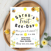 Eerste bijendag verjaardag kaart