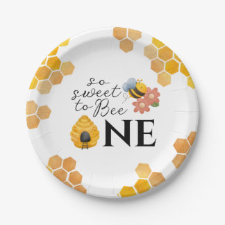 Eerste Bijendag zo lief om één papieren Bord te zi