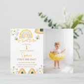 Eerste bijendag zo lief om jarig te zijn Foto Kaart (Staand voorkant)