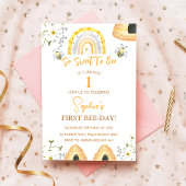 Eerste bijendag zo lief om jarig te zijn kaart