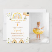 Eerste bijendag zo zoet als kan worden verjaardag  kaart (Voorkant)