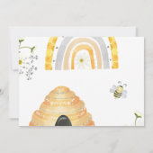 Eerste bijendag zo zoet als kan worden verjaardag  kaart (Achterkant)