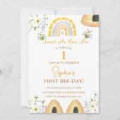 Eerste bijendag zo zoet als kan zijn verjaardag kaart (Voorkant)