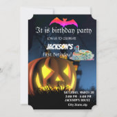 EERSTE BIRTHADAY-INVITATIE KAART (Voorkant)