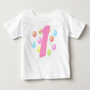 Eerste Birthday Balloons Baby T-shirt
