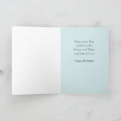 Eerste Birthday Blue Balloons Boy Greeting Kaart (Binnen)