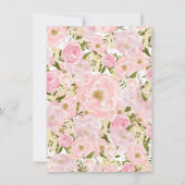 Eerste Birthday bunny girl Uitnodigingskaart Kaart (Achterkant)