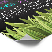 Eerste Birthday Chalkboard "Fairies" 16x20 Poster (Hoek)