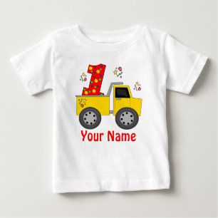Eerste Birthday Dump Truck Persoonlijk Shirt