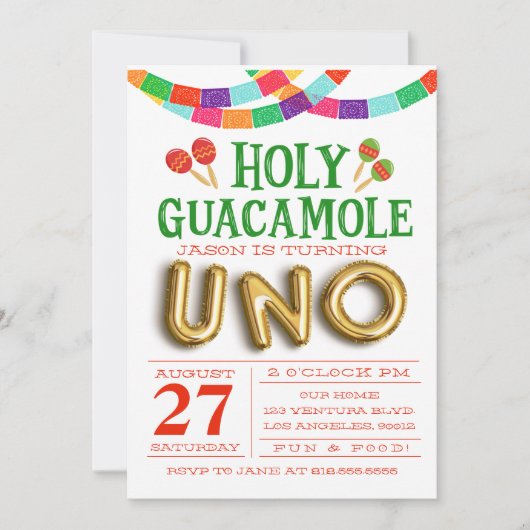 EERSTE BIRTHDAY FIESTA KAART (Voorkant)