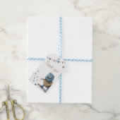 Eerste 'Birthday Furry Monster' Dank je Cadeaulabel (Met Touw)