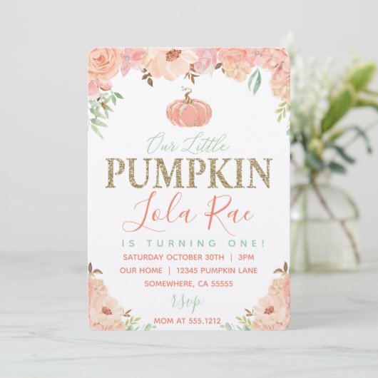 EERSTE BIRTHDAY INVITE KAART (Staand voorkant)