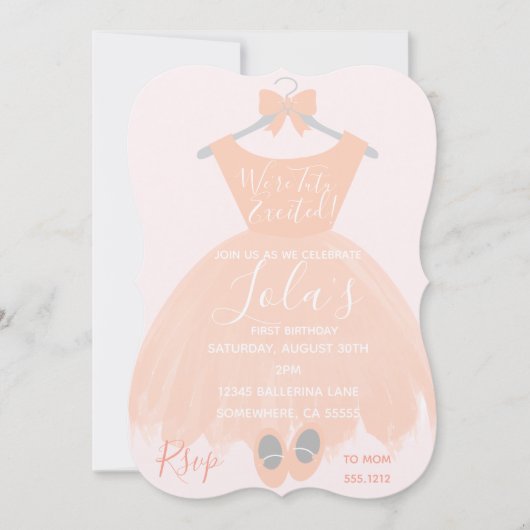 EERSTE BIRTHDAY INVITE KAART (Voorkant)