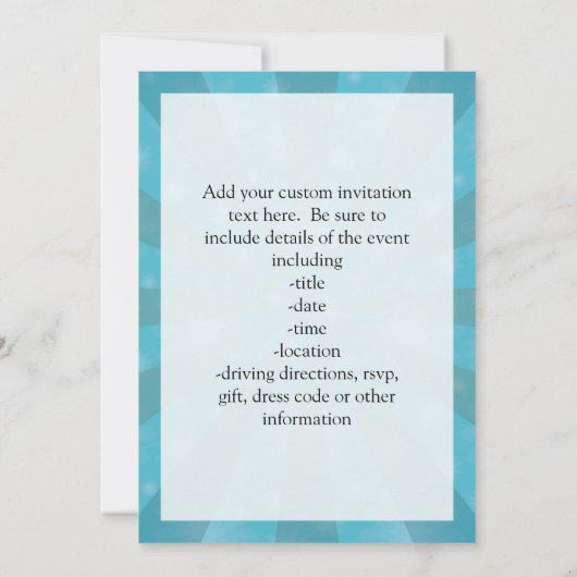 Eerste Birthday jongen, ik ben 1, Big Blue Number Kaart (Achterkant)