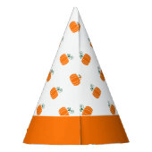 Eerste Birthday Pumpkin Patroon Geslacht Neutraal Feesthoedjes (Achterkant)