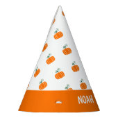 Eerste Birthday Pumpkin Patroon Geslacht Neutraal Feesthoedjes (Links)