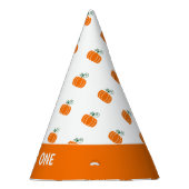 Eerste Birthday Pumpkin Patroon Geslacht Neutraal Feesthoedjes (Rechts)